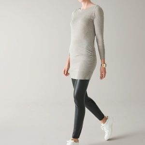 White House BLACK MARKET Faux-Leather Runway Leggings SIZE 6